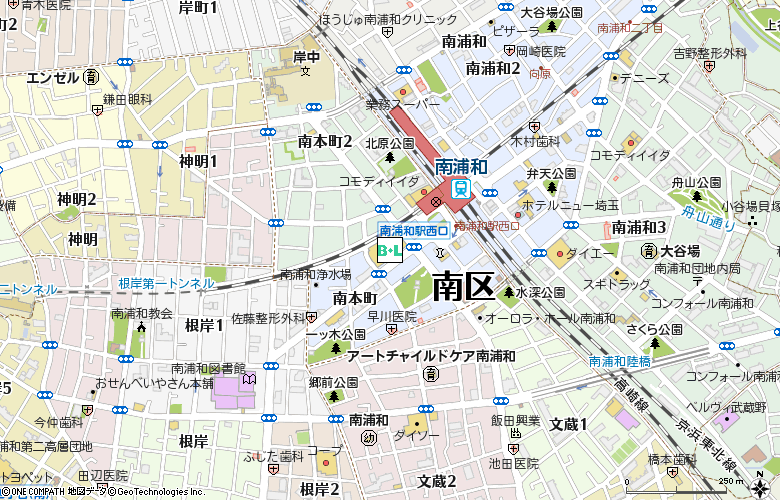 眼鏡市場　南浦和丸広(00720)付近の地図